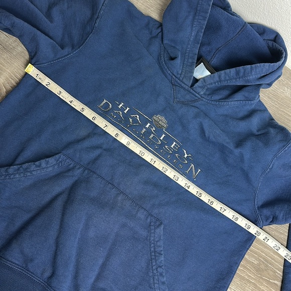 Harley Davidson Blue Women’s Hoodie - Picture 6 of 8